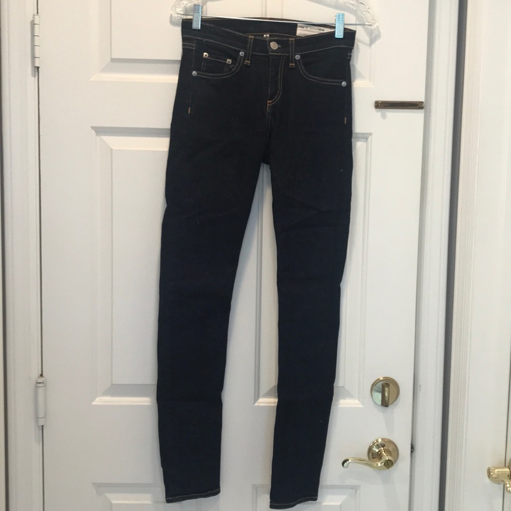Rag and Bone High Rise Skinny Jeans
